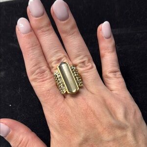 Lia Sophia Ransom Gold Cocktail Ring